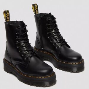 Dr. Martens Black Leather Combat Boots